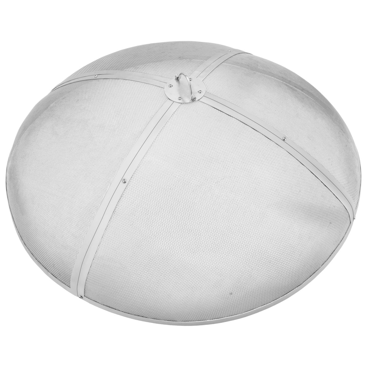 Fire Pit Spark Screen Round 30", Reinforced Heavy Duty Steel Metal Cover, Outdoor Firepit Lid, Easy-Opening V952-HKWZ201BXGYXDX8F7V0