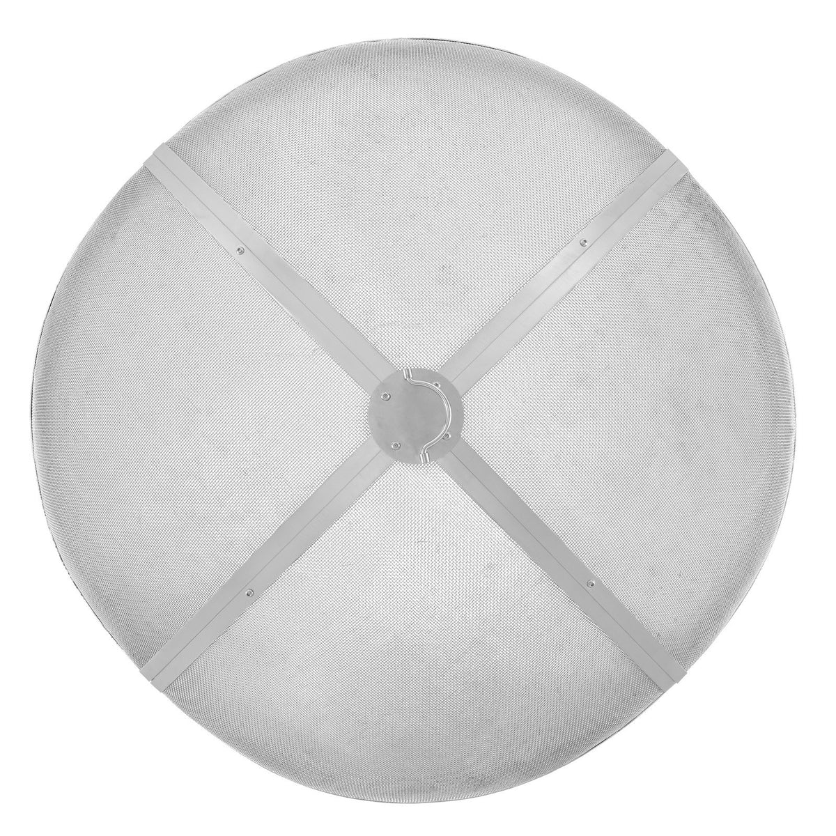 Fire Pit Spark Screen Round 30", Reinforced Heavy Duty Steel Metal Cover, Outdoor Firepit Lid, Easy-Opening V952-HKWZ201BXGYXDX8F7V0