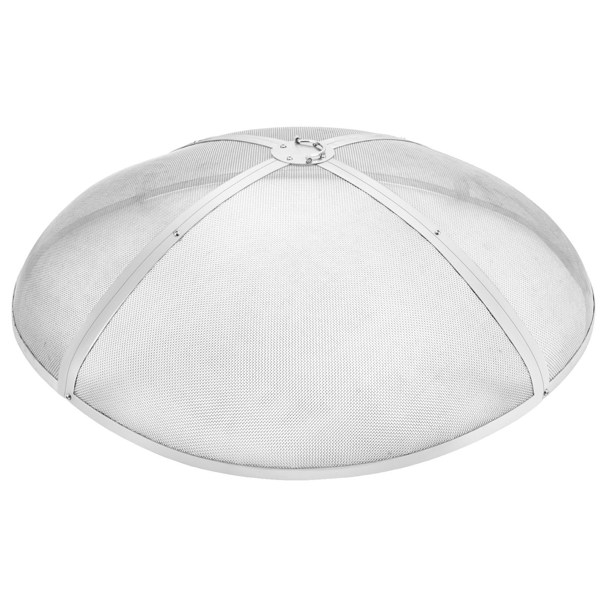 Fire Pit Spark Screen Round 40", Reinforced Heavy Duty Steel Metal Cover, Outdoor Firepit Lid, Easy-Opening V952-HKWZ201BXGYXUJKVMV0