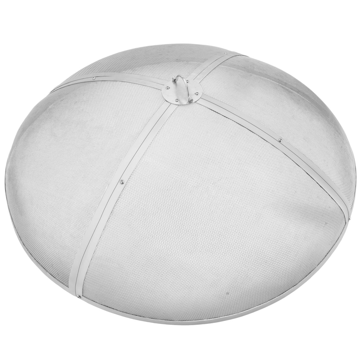Fire Pit Spark Screen Round 40", Reinforced Heavy Duty Steel Metal Cover, Outdoor Firepit Lid, Easy-Opening V952-HKWZ201BXGYXUJKVMV0