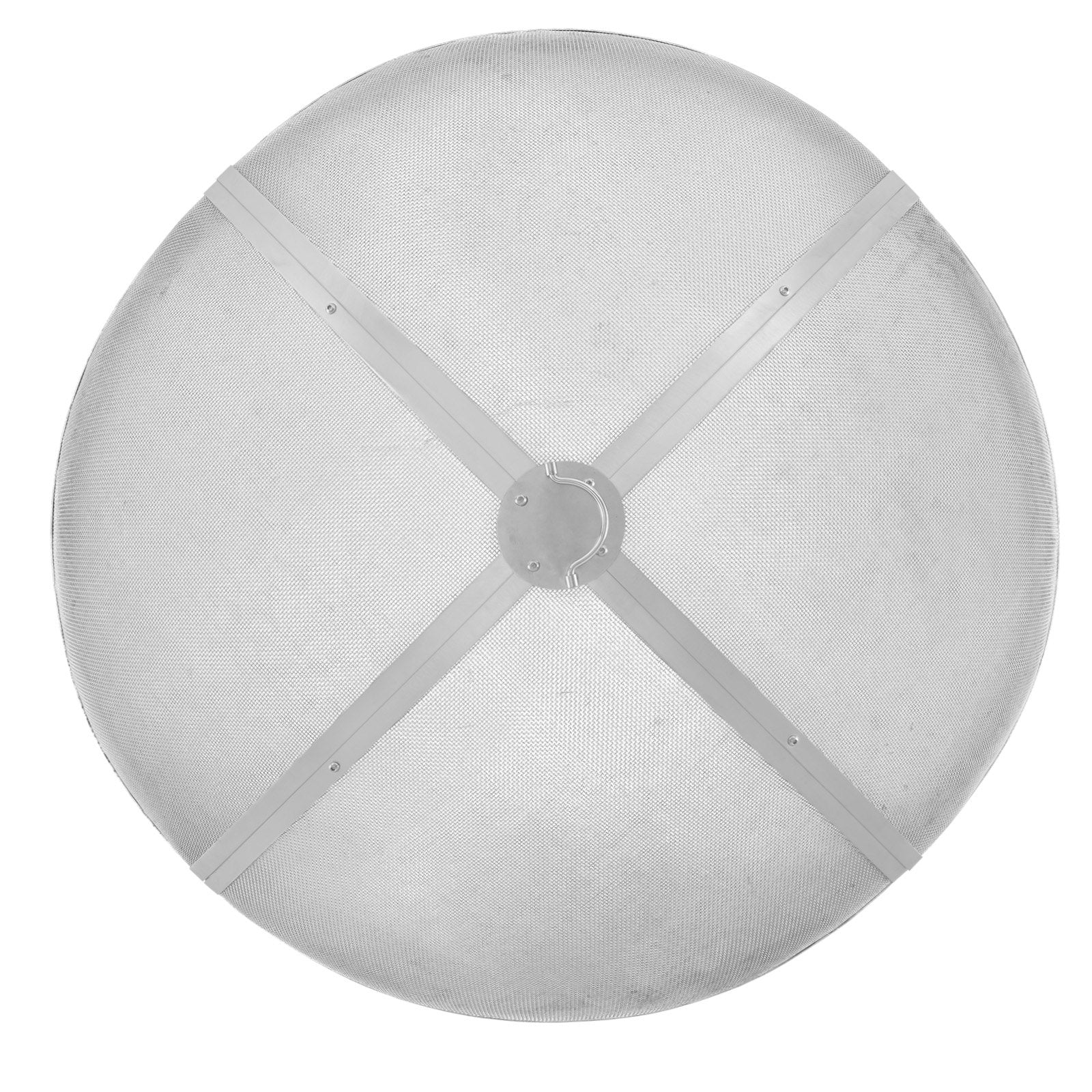Fire Pit Spark Screen Round 40", Reinforced Heavy Duty Steel Metal Cover, Outdoor Firepit Lid, Easy-Opening V952-HKWZ201BXGYXUJKVMV0