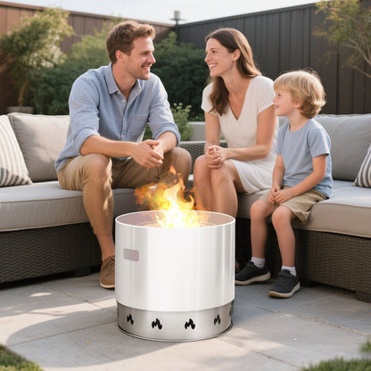 Fire Pit Stand for Solo Stove Bonfire, 49.5 cm Smokeless Fire Pit Ring, Stainless Steel Fireplace Stove V952-HKZJHX20INCHN0032001V0