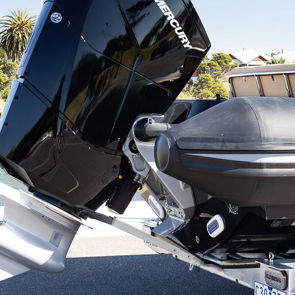 Transom Saver, 609.6-914.4 mm, Adjustable Boat Transom Saver with Heavy-Duty Head, Corrosion-Resistant V952-HLBHQZXTK243R1E6RV0