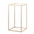 Wedding Flower Stand, 10PCS 40cm Column Flower Stand, Floral Stands with Acrylic Laminate, Gold Rectangular V952-HLHJLFT10J40F3YRH001V0