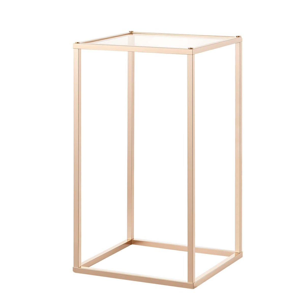 Wedding Flower Stand, 10PCS 40cm Column Flower Stand, Floral Stands with Acrylic Laminate, Gold Rectangular V952-HLHJLFT10J40F3YRH001V0