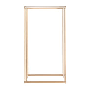 Wedding Flower Stand, 10PCS 40cm Column Flower Stand, Floral Stands with Acrylic Laminate, Gold Rectangular V952-HLHJLFT10J40F3YRH001V0
