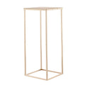 Wedding Flower Stand, 10PCS 60cm Column Flower Stand, Floral Stands with Metal Laminate, Gold Rectangular V952-HLHJLFT10J60IFM47001V0