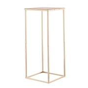 Wedding Flower Stand, 10PCS 60cm Column Flower Stand, Floral Stands with Metal Laminate, Gold Rectangular V952-HLHJLFT10J60IFM47001V0