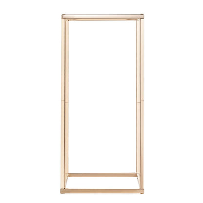 Wedding Flower Stand, 10PCS 60cm Column Flower Stand, Floral Stands with Metal Laminate, Gold Rectangular V952-HLHJLFT10J60IFM47001V0
