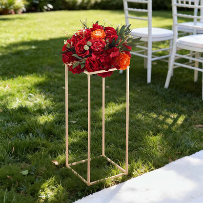 Wedding Flower Stand, 10PCS 60cm Column Flower Stand, Floral Stands with Hidden Screw, Rectangular Cubic V952-HLHJLFT10J60KTTF1001V0