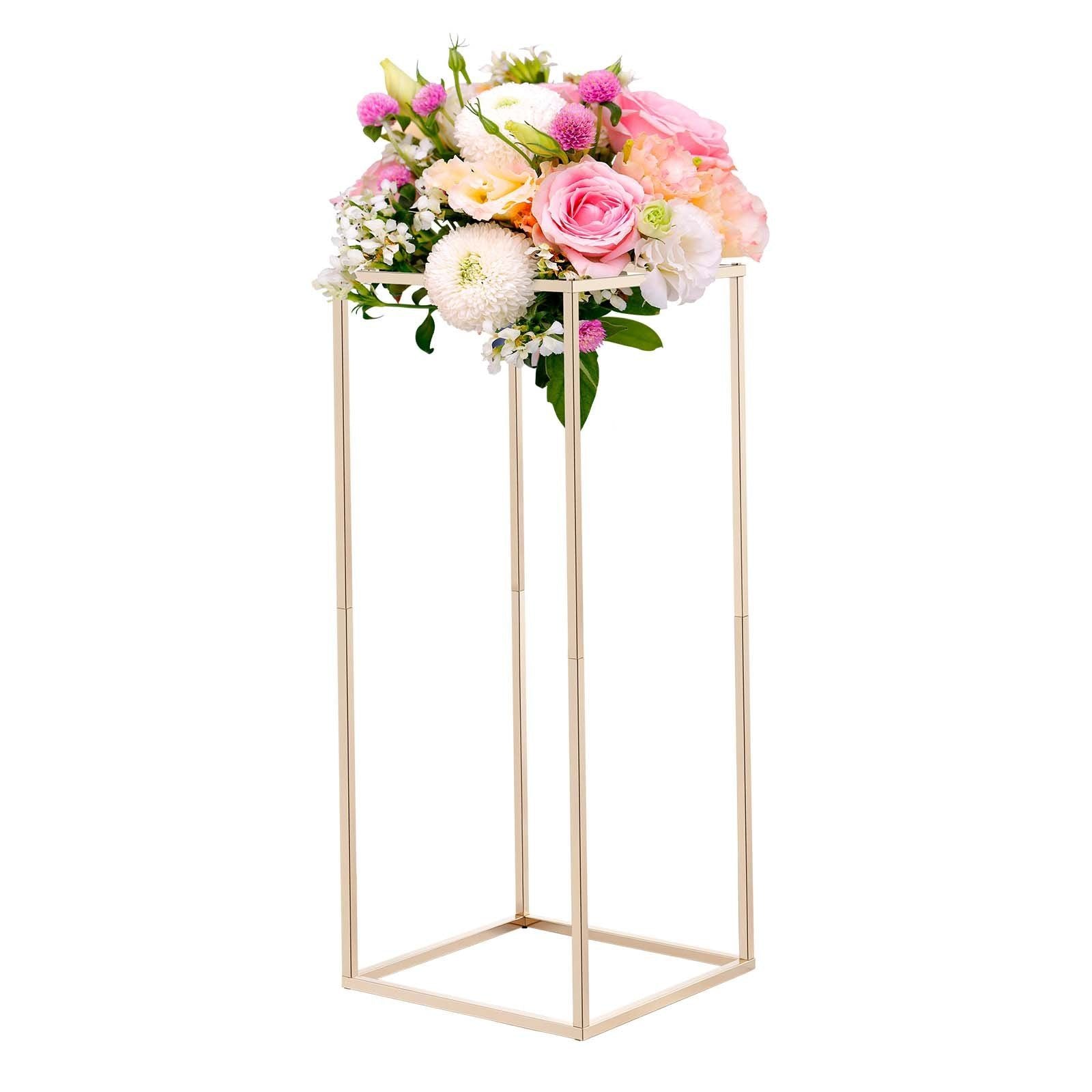 Wedding Flower Stand, 10PCS 60cm Column Flower Stand, Floral Stands with Hidden Screw, Rectangular Cubic V952-HLHJLFT10J60KTTF1001V0