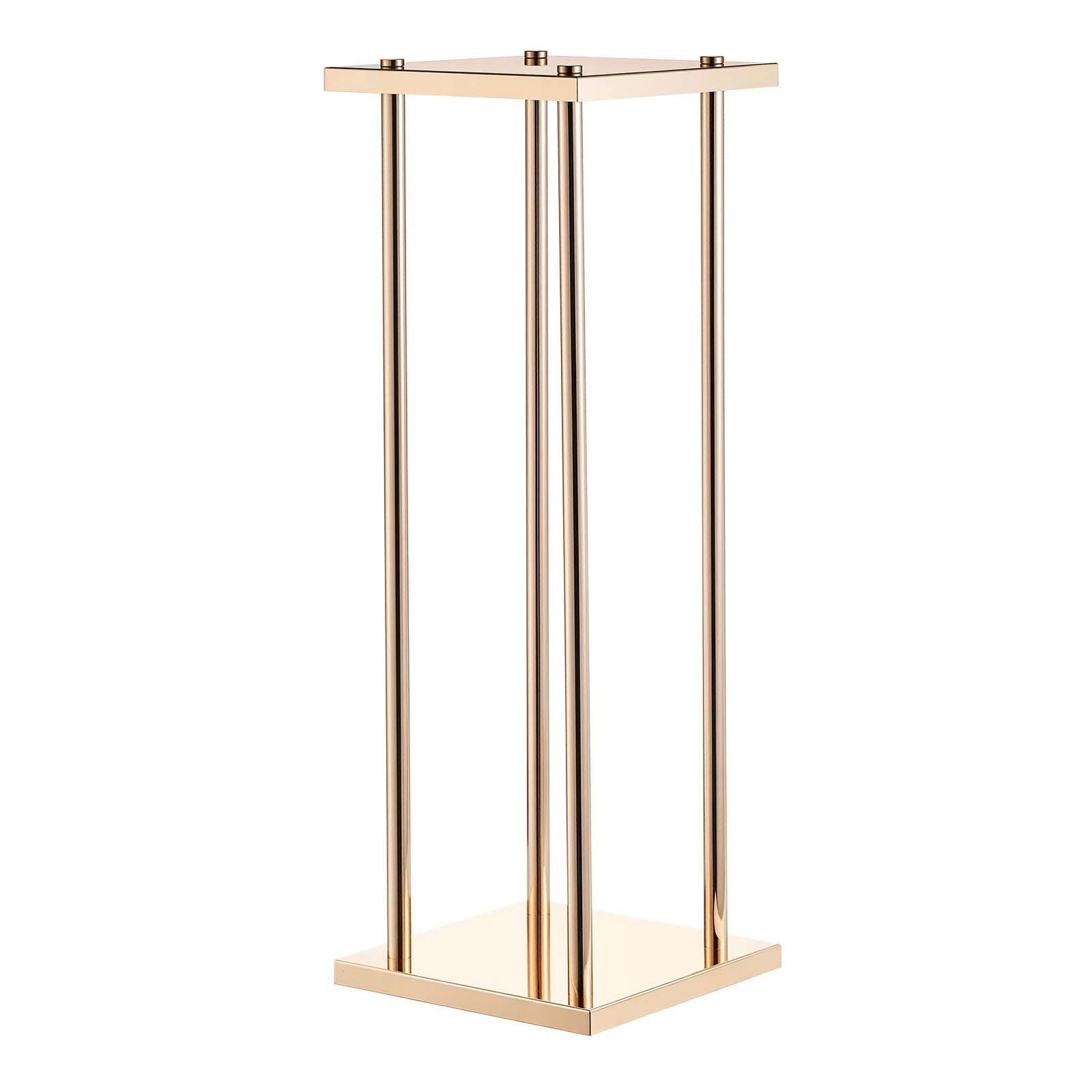 Wedding Flower Stand, 10PCS 60cm Column Flower Stand, Floral Stands with Metal Laminate, Cylindrical Cubic V952-HLHJLFT10J60MT7YR001V0