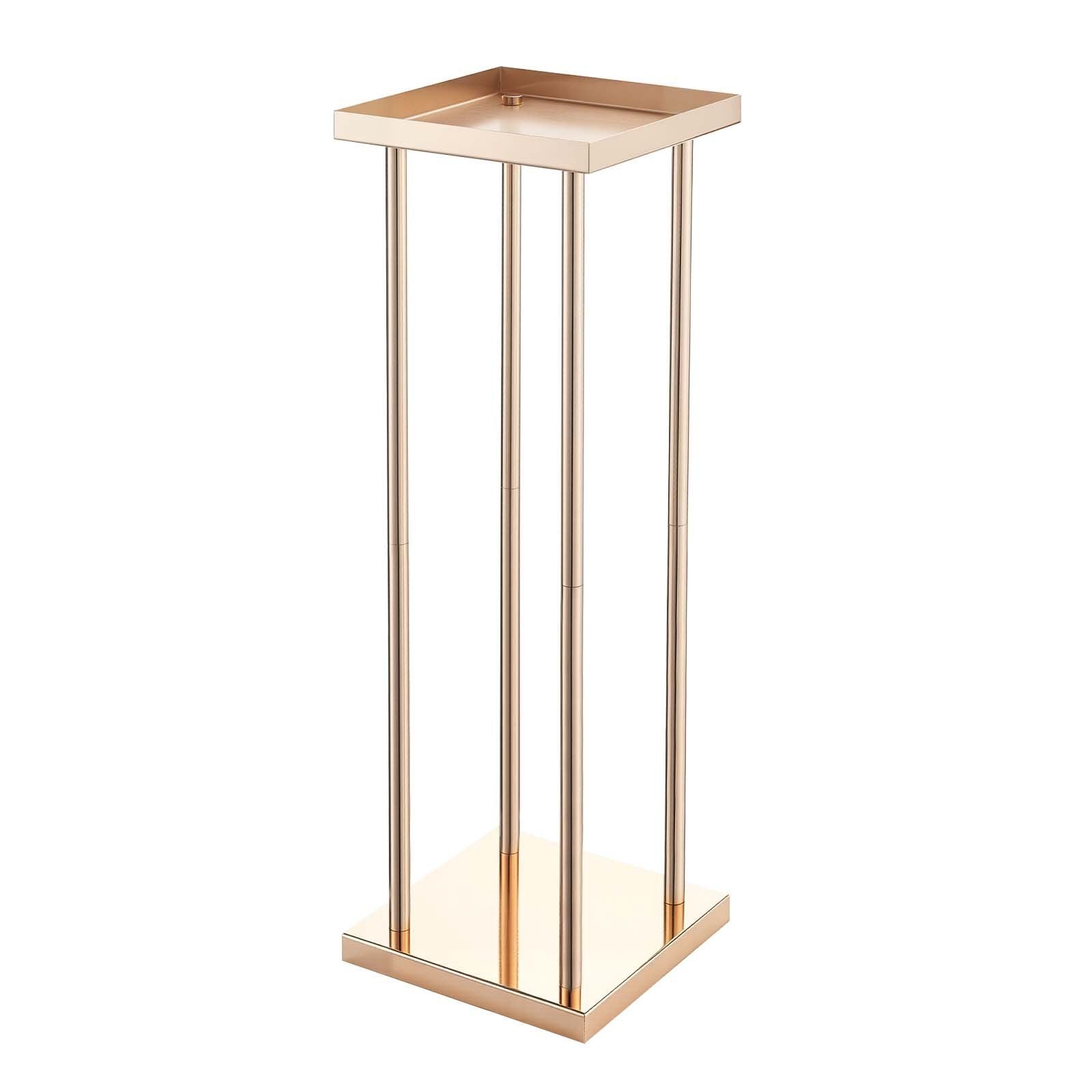 Wedding Flower Stand, 10PCS 60cm Column Flower Stand, Floral Stands with Metal Laminate, Cylindrical Cubic V952-HLHJLFT10J60MT7YR001V0