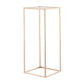 Wedding Flower Stand, 10PCS 60cm Column Flower Stand, Floral Stands with Acrylic Laminate, Gold Rectangular V952-HLHJLFT10J60VMTKM001V0