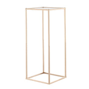 Wedding Flower Stand, 10PCS 60cm Column Flower Stand, Floral Stands with Acrylic Laminate, Gold Rectangular V952-HLHJLFT10J60VMTKM001V0