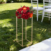 Wedding Flower Stand, 10PCS 60cm Column Flower Stand, Floral Stands with Acrylic Laminate, Gold Rectangular V952-HLHJLFT10J60VMTKM001V0