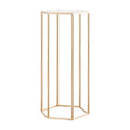 Wedding Flower Stand, 10PCS 60cm Column Flower Stand, Floral Stands with Acrylic Laminate, Hexagonal Cubic V952-HLHJLFT10J60YUXKY001V0