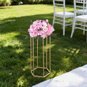 Wedding Flower Stand, 10PCS 60cm Column Flower Stand, Floral Stands with Acrylic Laminate, Hexagonal Cubic V952-HLHJLFT10J60YUXKY001V0