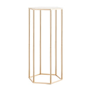 Wedding Flower Stand, 10PCS 60cm Column Flower Stand, Floral Stands with Acrylic Laminate, Hexagonal Cubic V952-HLHJLFT10J60YUXKY001V0