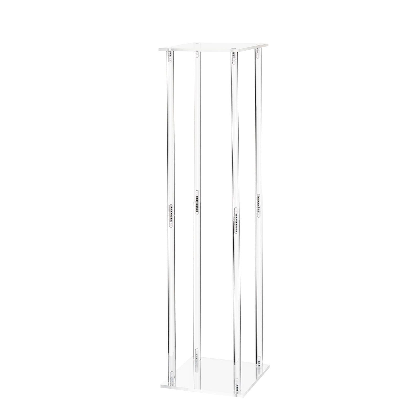 Wedding Flower Stand, 10PCS 80cm Column Flower Stand, Floral Stands with Acrylic Laminate, Cylindrical Cubic V952-HLHJLFT10J806TMWQ001V0