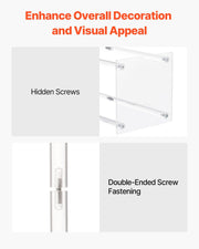 Wedding Flower Stand, 10PCS 80cm Column Flower Stand, Floral Stands with Acrylic Laminate, Cylindrical Cubic V952-HLHJLFT10J806TMWQ001V0