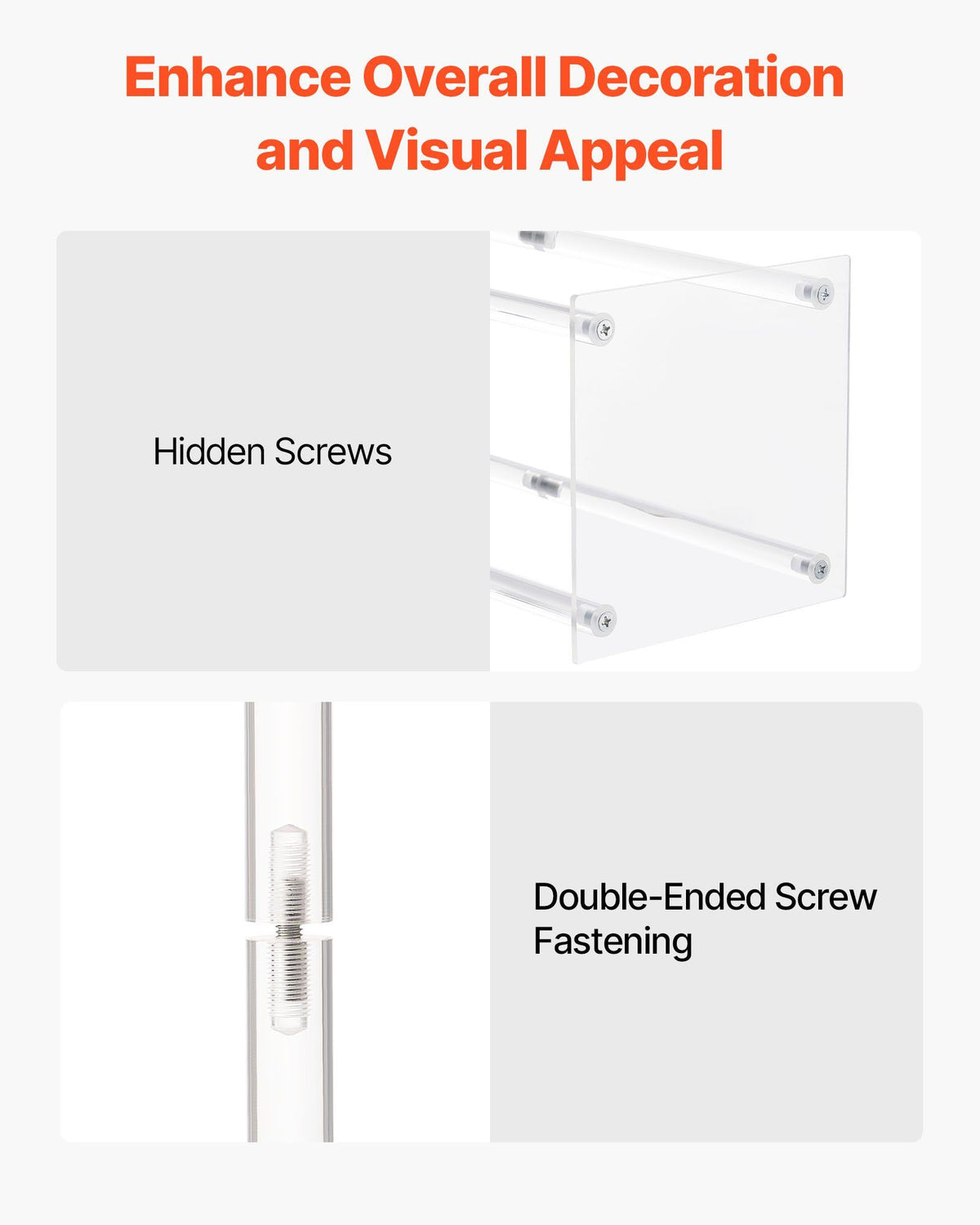 Wedding Flower Stand, 10PCS 80cm Column Flower Stand, Floral Stands with Acrylic Laminate, Cylindrical Cubic V952-HLHJLFT10J806TMWQ001V0