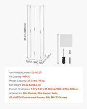 Wedding Flower Stand, 10PCS 80cm Column Flower Stand, Floral Stands with Acrylic Laminate, Cylindrical Cubic V952-HLHJLFT10J806TMWQ001V0