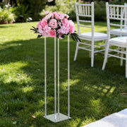 Wedding Flower Stand, 10PCS 80cm Column Flower Stand, Floral Stands with Acrylic Laminate, Cylindrical Cubic V952-HLHJLFT10J806TMWQ001V0