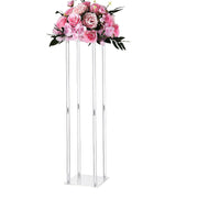 Wedding Flower Stand, 10PCS 80cm Column Flower Stand, Floral Stands with Acrylic Laminate, Cylindrical Cubic V952-HLHJLFT10J806TMWQ001V0