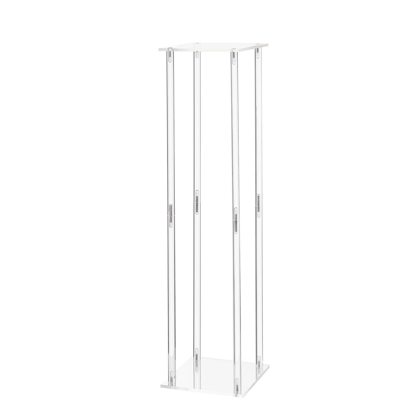 Wedding Flower Stand, 10PCS 80cm Column Flower Stand, Floral Stands with Acrylic Laminate, Cylindrical Cubic V952-HLHJLFT10J806TMWQ001V0