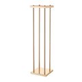Wedding Flower Stand, 10PCS 80cm Column Flower Stand, Floral Stands with Metal Laminate, Cylindrical Cubic V952-HLHJLFT10J80A3YYA001V0