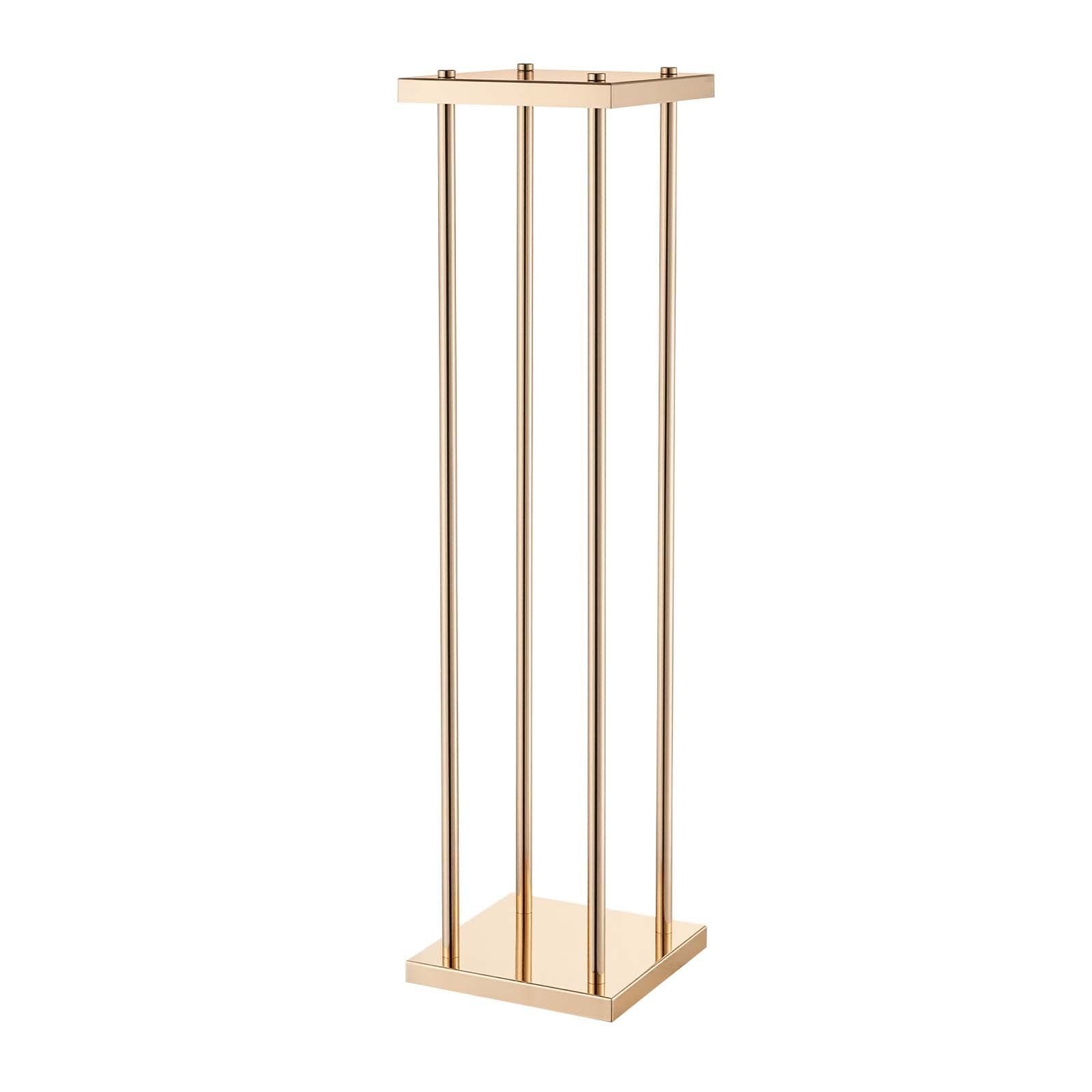 Wedding Flower Stand, 10PCS 80cm Column Flower Stand, Floral Stands with Metal Laminate, Cylindrical Cubic V952-HLHJLFT10J80A3YYA001V0