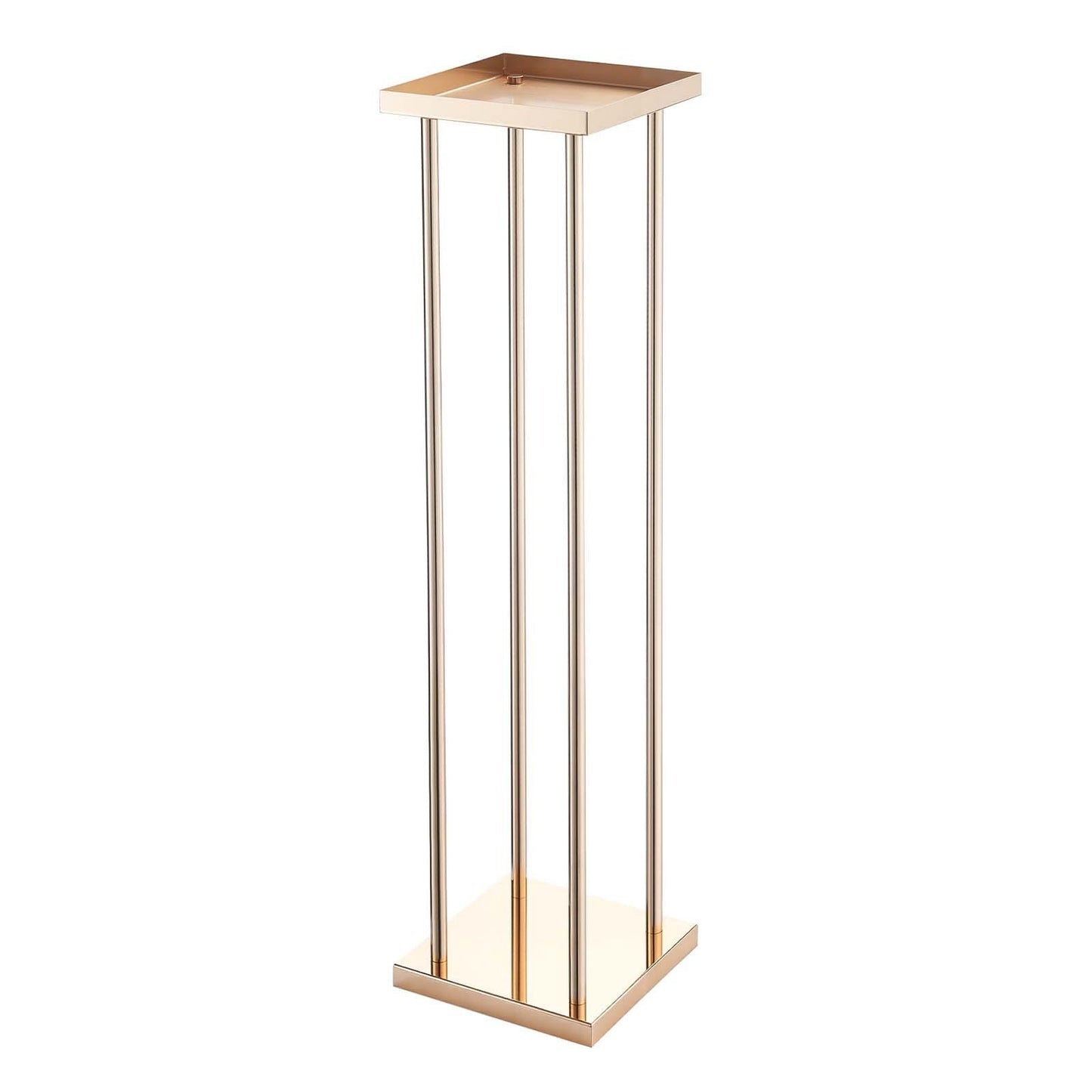 Wedding Flower Stand, 10PCS 80cm Column Flower Stand, Floral Stands with Metal Laminate, Cylindrical Cubic V952-HLHJLFT10J80A3YYA001V0