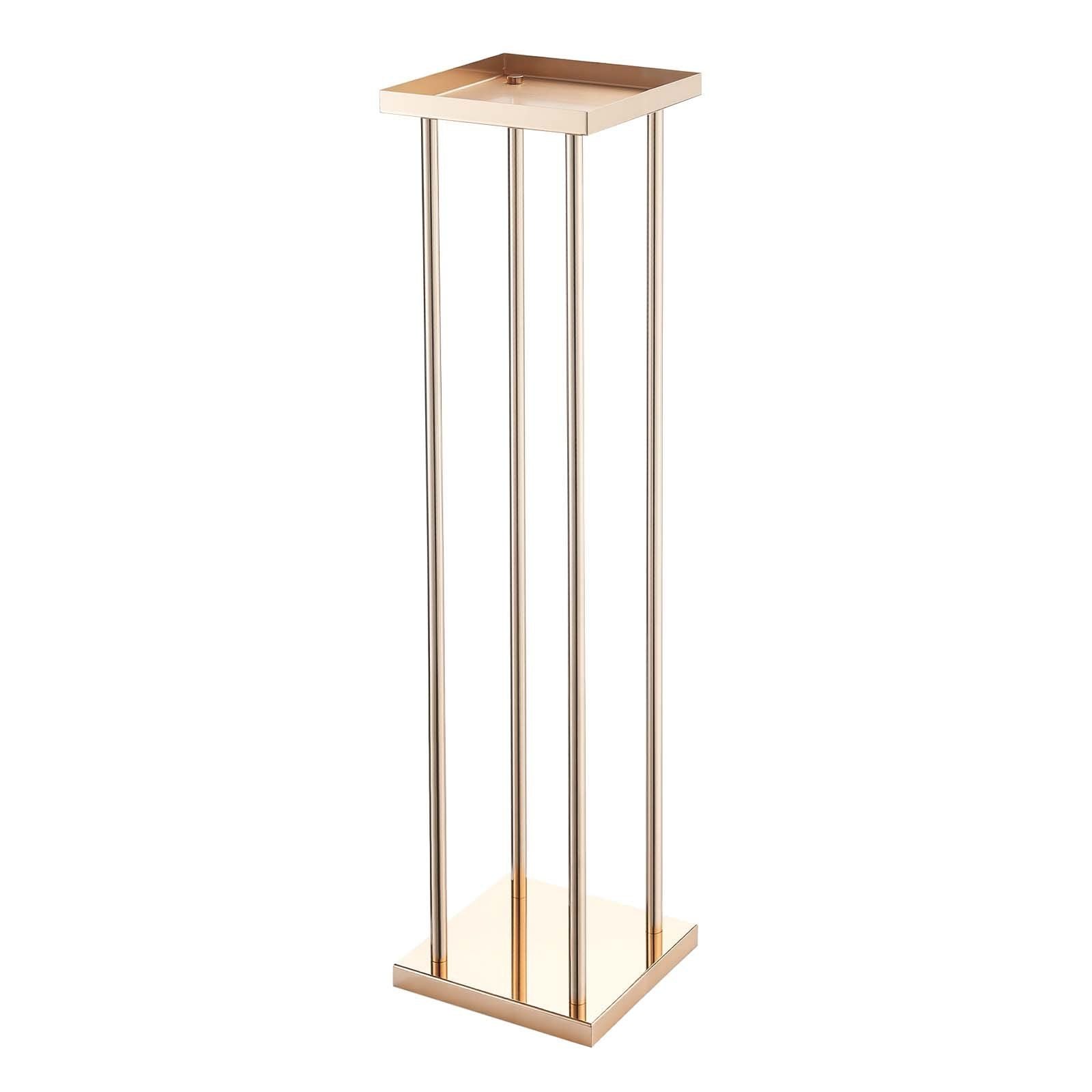 Wedding Flower Stand, 10PCS 80cm Column Flower Stand, Floral Stands with Metal Laminate, Cylindrical Cubic V952-HLHJLFT10J80A3YYA001V0