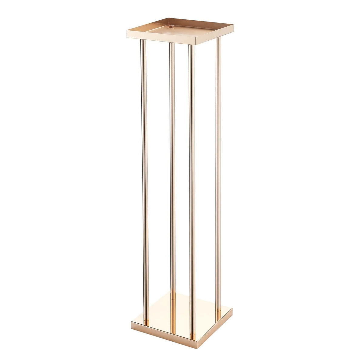 Wedding Flower Stand, 10PCS 80cm Column Flower Stand, Floral Stands with Metal Laminate, Cylindrical Cubic V952-HLHJLFT10J80A3YYA001V0