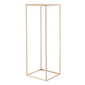 Wedding Flower Stand, 10PCS 80cm Column Flower Stand, Floral Stands with Metal Laminate, Gold Rectangular V952-HLHJLFT10J80SU4X0001V0