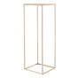 Wedding Flower Stand, 10PCS 80cm Column Flower Stand, Floral Stands with Metal Laminate, Gold Rectangular V952-HLHJLFT10J80SU4X0001V0
