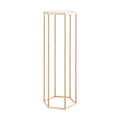Wedding Flower Stand, 10PCS 80cm Column Flower Stand, Floral Stands with Acrylic Laminate, Hexagonal Cubic V952-HLHJLFT10J80XDSZ1001V0