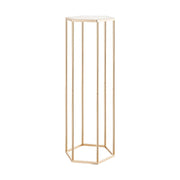 Wedding Flower Stand, 10PCS 80cm Column Flower Stand, Floral Stands with Acrylic Laminate, Hexagonal Cubic V952-HLHJLFT10J80XDSZ1001V0