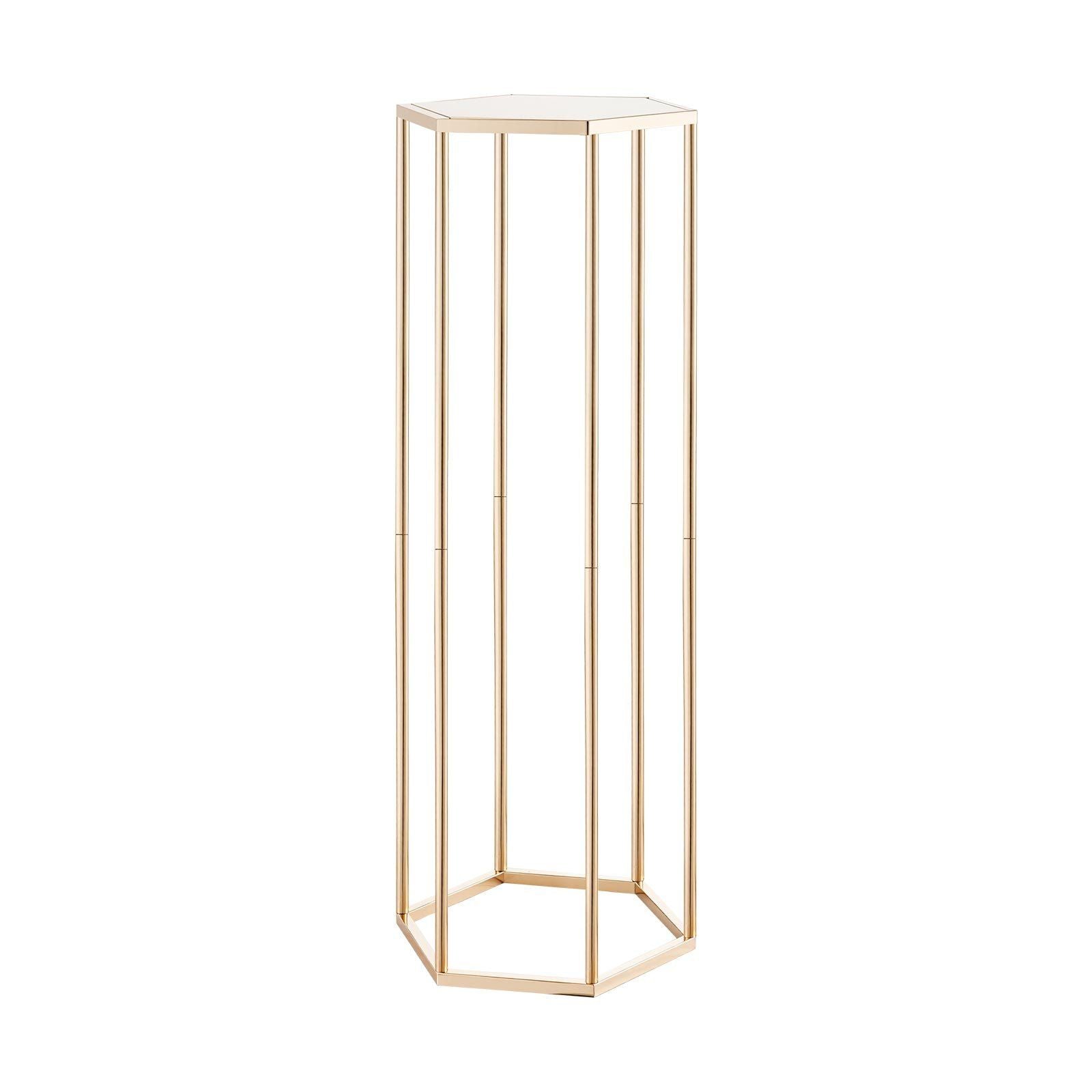 Wedding Flower Stand, 10PCS 80cm Column Flower Stand, Floral Stands with Acrylic Laminate, Hexagonal Cubic V952-HLHJLFT10J80XDSZ1001V0
