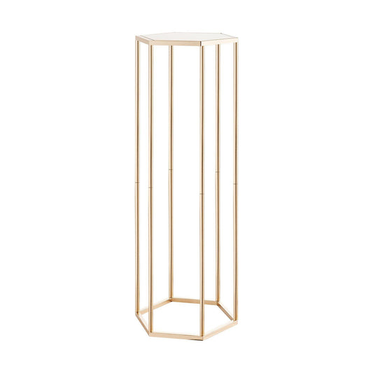 Wedding Flower Stand, 10PCS 80cm Column Flower Stand, Floral Stands with Acrylic Laminate, Hexagonal Cubic V952-HLHJLFT10J80XDSZ1001V0