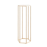 Wedding Flower Stand, 10PCS 80cm Column Flower Stand, Floral Stands with Acrylic Laminate, Hexagonal Cubic V952-HLHJLFT10J80XDSZ1001V0