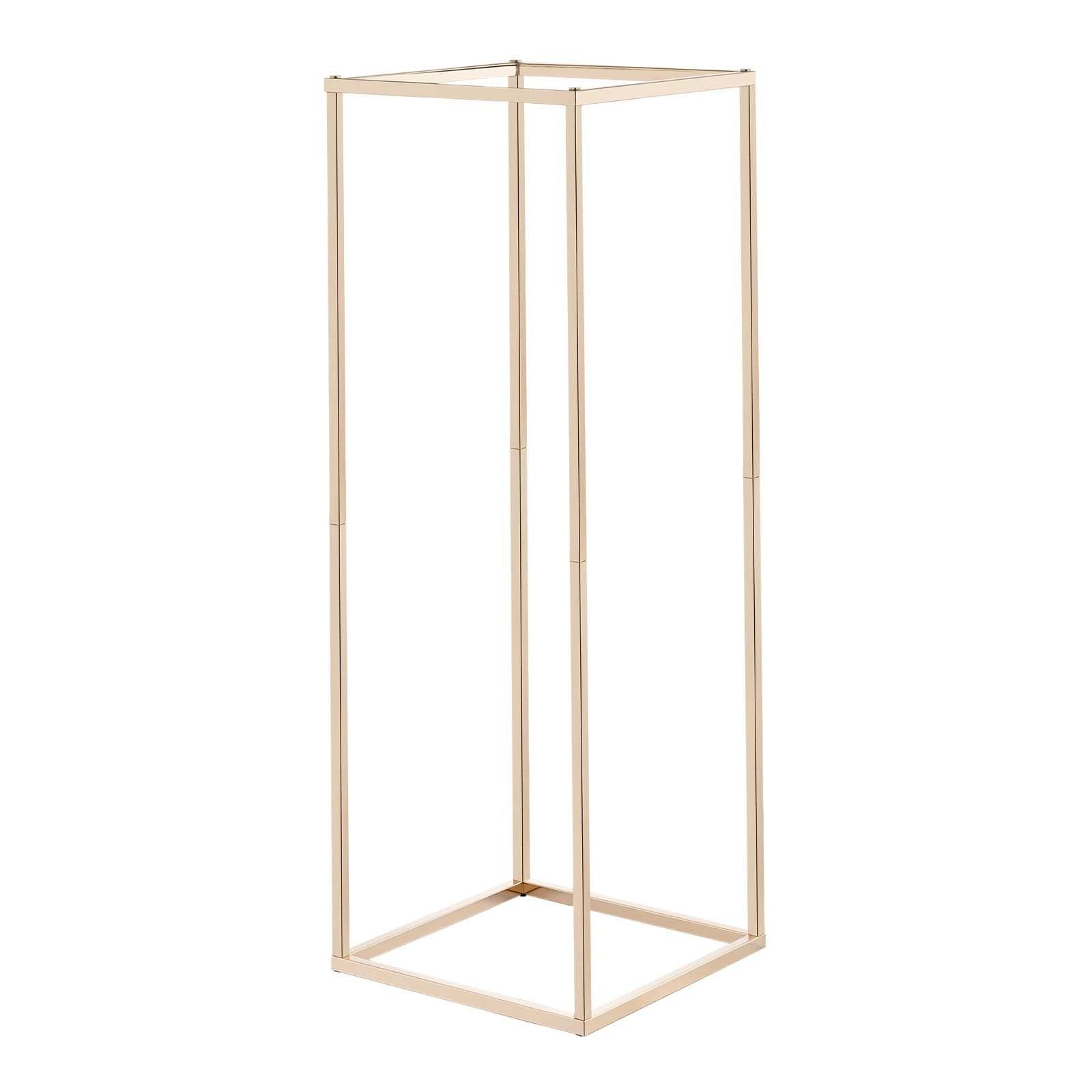 Wedding Flower Stand, 10PCS 80cm Column Flower Stand, Floral Stands with Hidden Screw, Rectangular Cubic V952-HLHJLFT10J80Y446M001V0