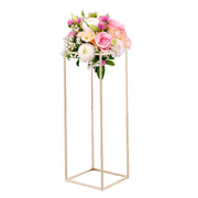 Wedding Flower Stand, 10PCS 80cm Column Flower Stand, Floral Stands with Hidden Screw, Rectangular Cubic V952-HLHJLFT10J80Y446M001V0