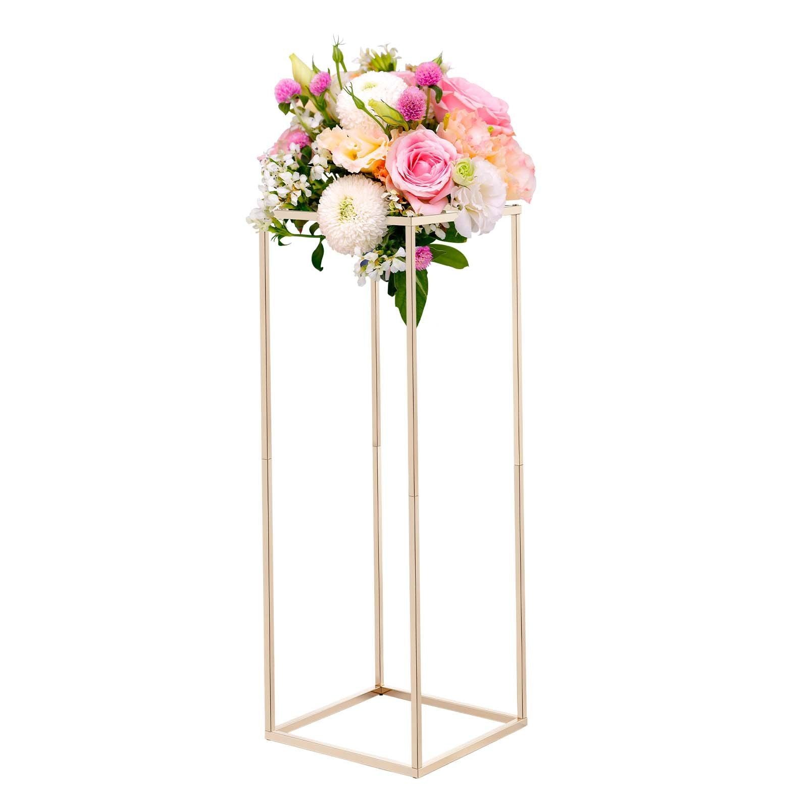 Wedding Flower Stand, 10PCS 80cm Column Flower Stand, Floral Stands with Hidden Screw, Rectangular Cubic V952-HLHJLFT10J80Y446M001V0