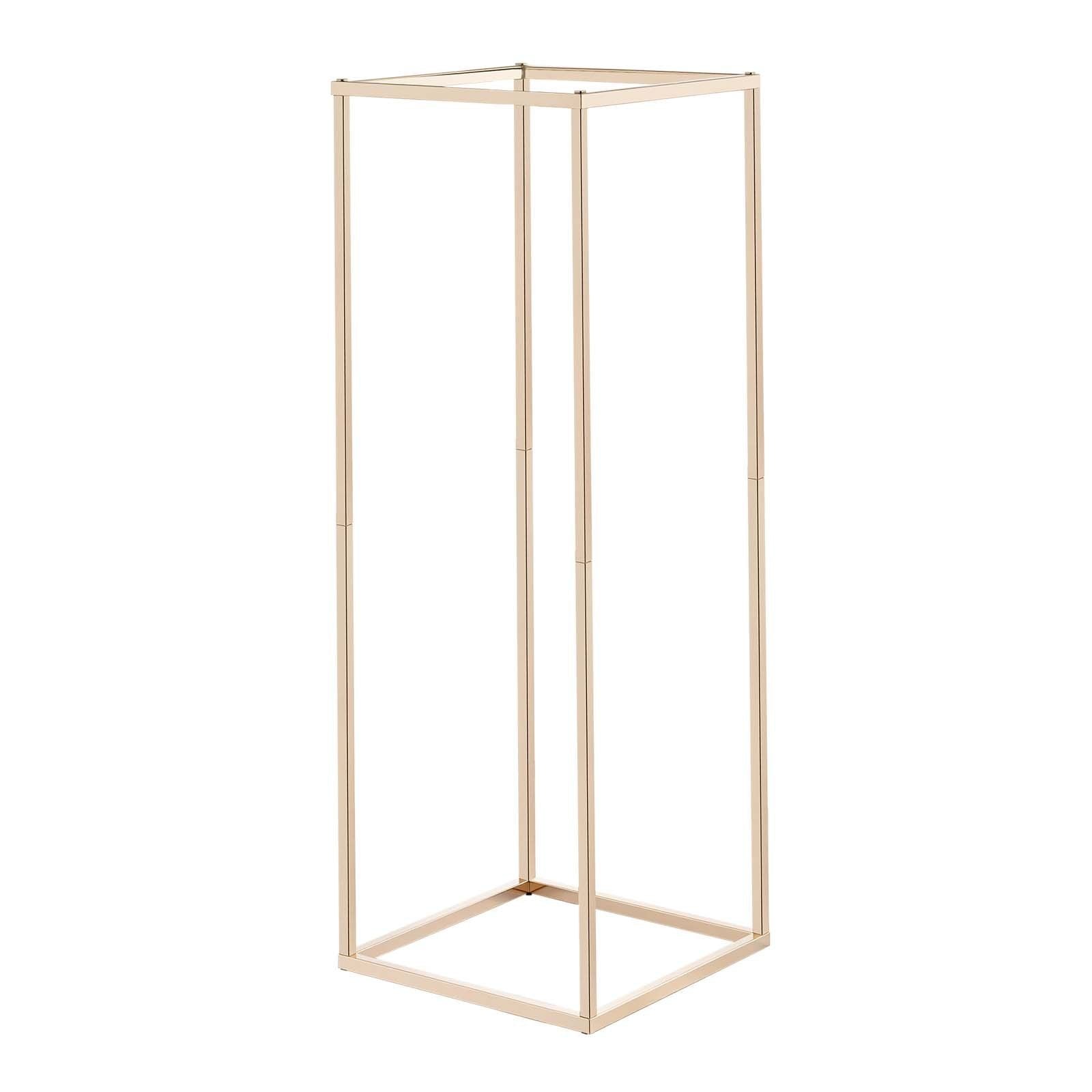 Wedding Flower Stand, 10PCS 80cm Column Flower Stand, Floral Stands with Hidden Screw, Rectangular Cubic V952-HLHJLFT10J80Y446M001V0