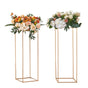 2PCS 31.5inch/80cm High Wedding Flower Stand, With Acrylic Laminate,Metal Vase Column Geometric Centerpiece V952-HLHJLFTJXKYLBM79EV0