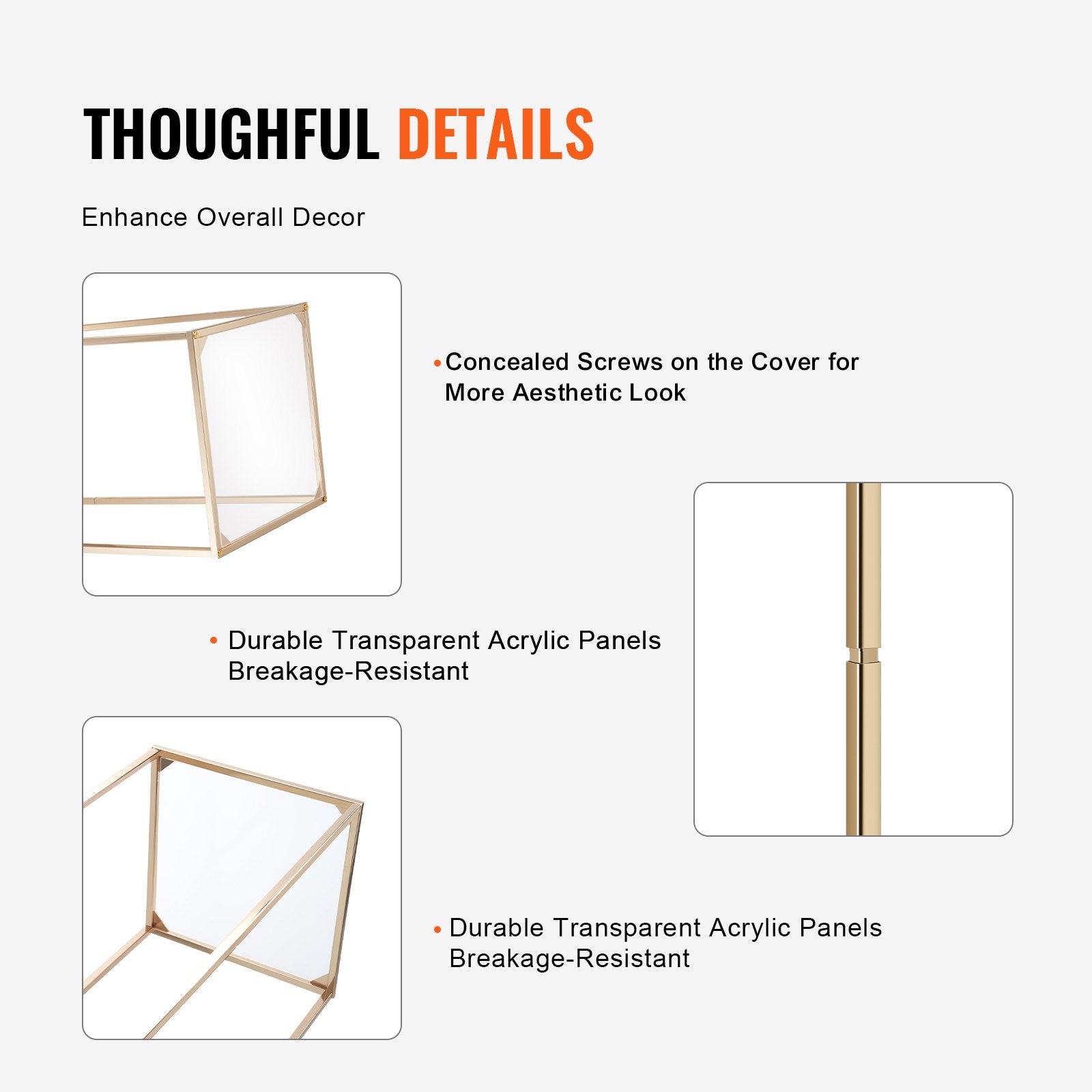 2PCS 31.5inch/80cm High Wedding Flower Stand, With Acrylic Laminate,Metal Vase Column Geometric Centerpiece V952-HLHJLFTJXKYLBM79EV0