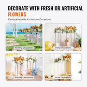 2PCS 31.5inch/80cm High Wedding Flower Stand, With Acrylic Laminate,Metal Vase Column Geometric Centerpiece V952-HLHJLFTJXKYLBM79EV0
