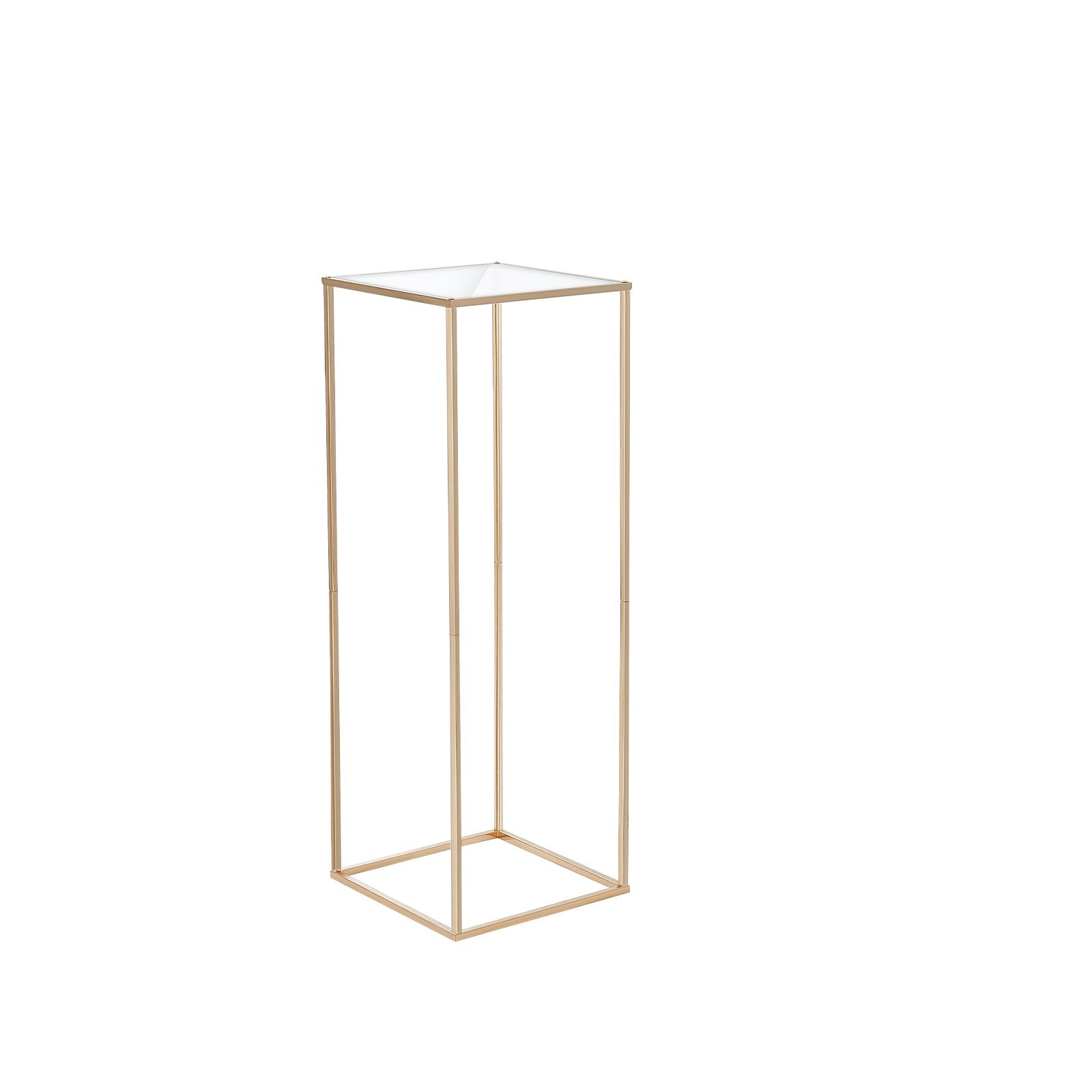 2PCS 31.5inch/80cm High Wedding Flower Stand, With Acrylic Laminate,Metal Vase Column Geometric Centerpiece V952-HLHJLFTJXKYLBM79EV0